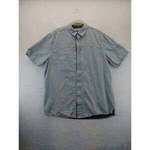 Gramicci Original Freedom Light Blue Cotton Button Short Sleeve Shirt Medium